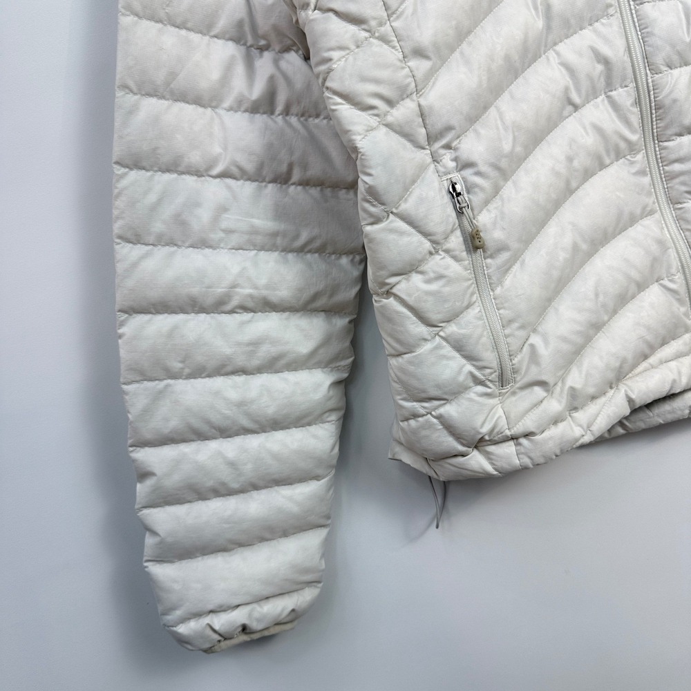 Patagonia Down Sweater Jacket Women M White 84682 Quilted Puffer Full Zip - Picture 9 of 12